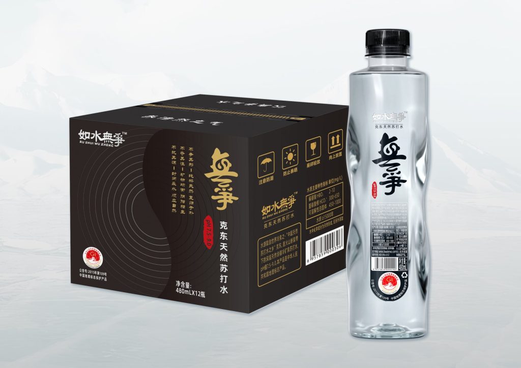 Real-Life Packaging Design Examples for "Like Water, No Strife" Natural Soda