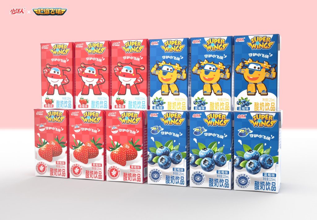 Real-Life Examples of Packaging Design for the "Little Foreigner" Dairy Product Series