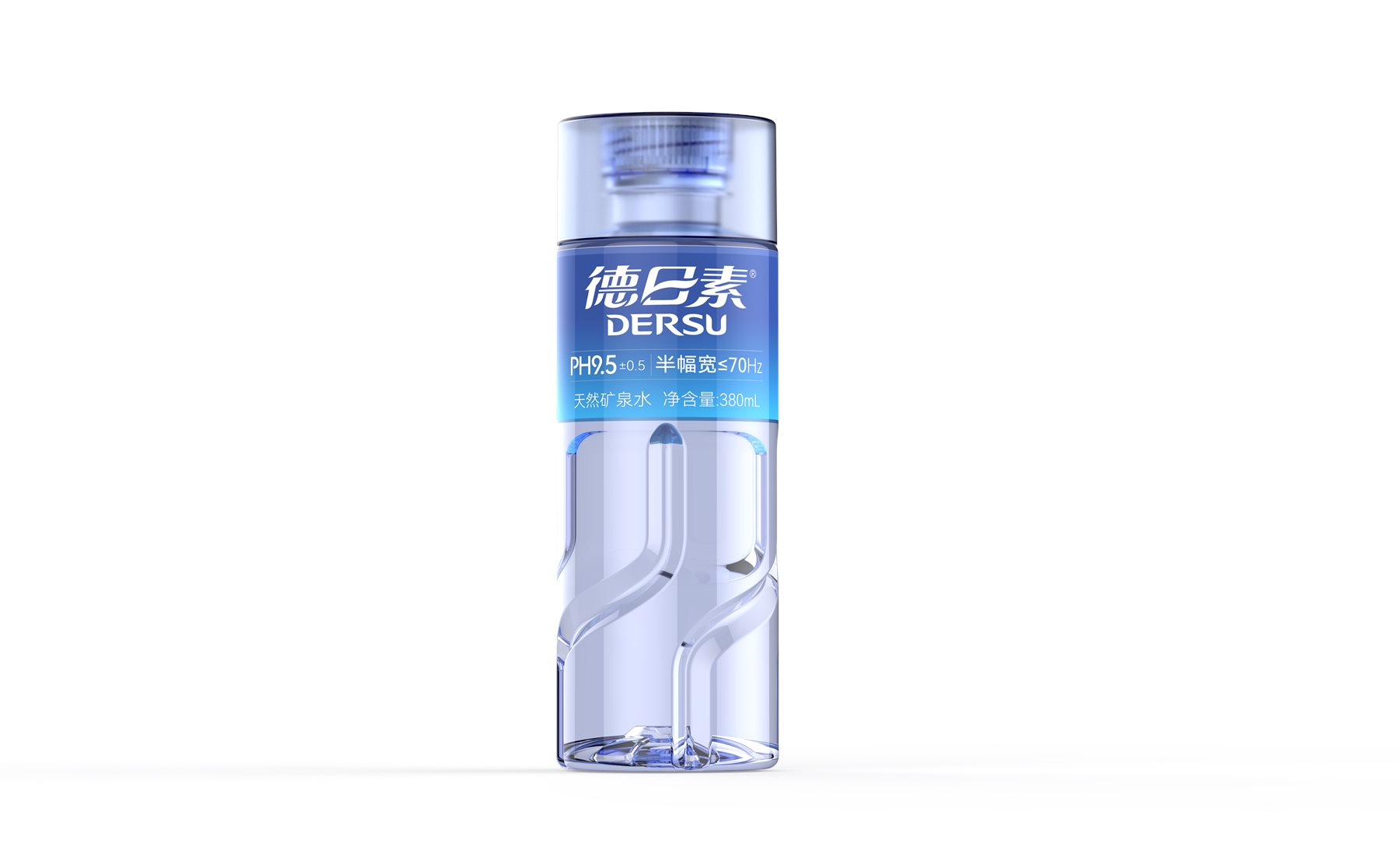 德日素380ml矿泉水瓶正面效果图