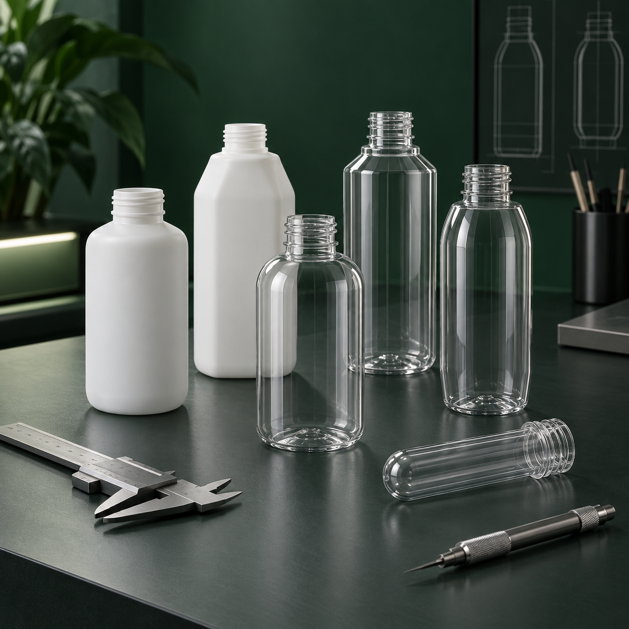 透明PET瓶型打样与开模前样品确认